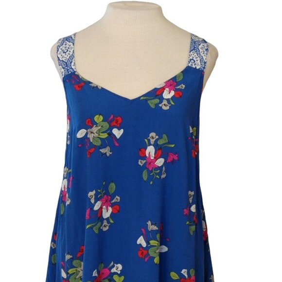 Matilda Jane Perfectly Polished Dress Blue Size Medium Summer Sundress Vacation - Picture 5 of 8